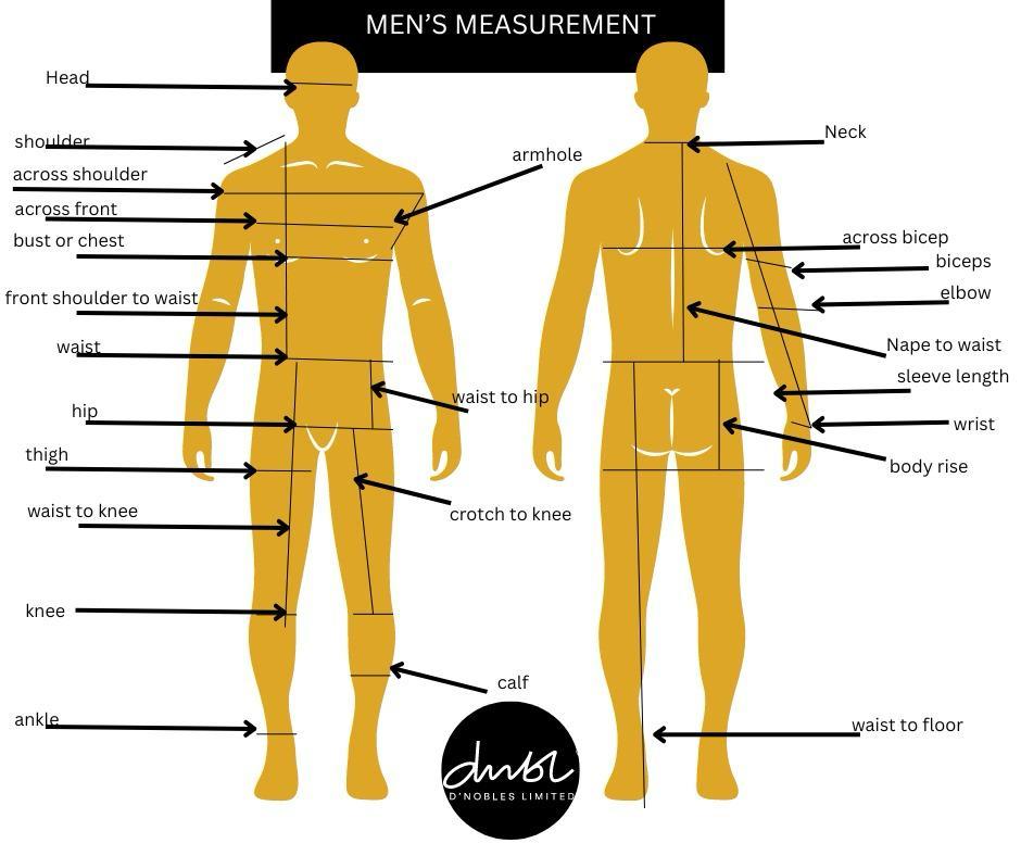 Men's Trouser Size Chart